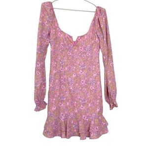 Likely Lyssa Pink Floral Mini Dress